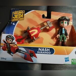 Hasbro Young Jedi Adventures Nash Durango Figure with Red Speeder NIB